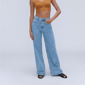 Everlane Light Blue The Baggy Jean Women's Flare Jeans